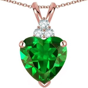 Rose gold gemstone necklace