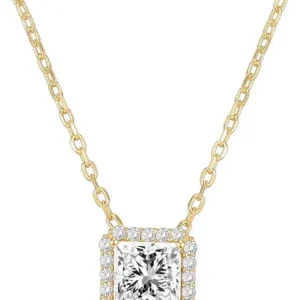 Square diamond necklace